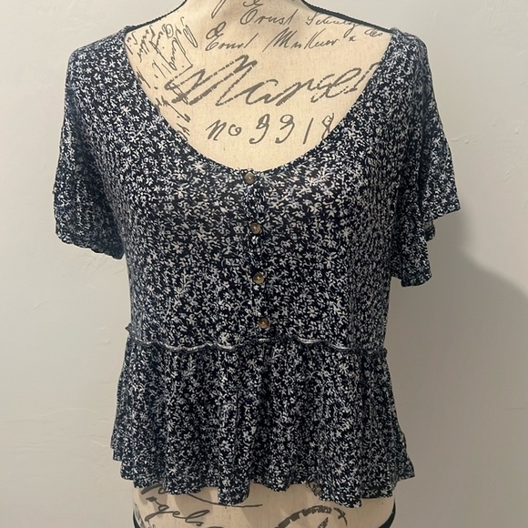 Lucky Brand Floral Top XS - Picture 1 of 5